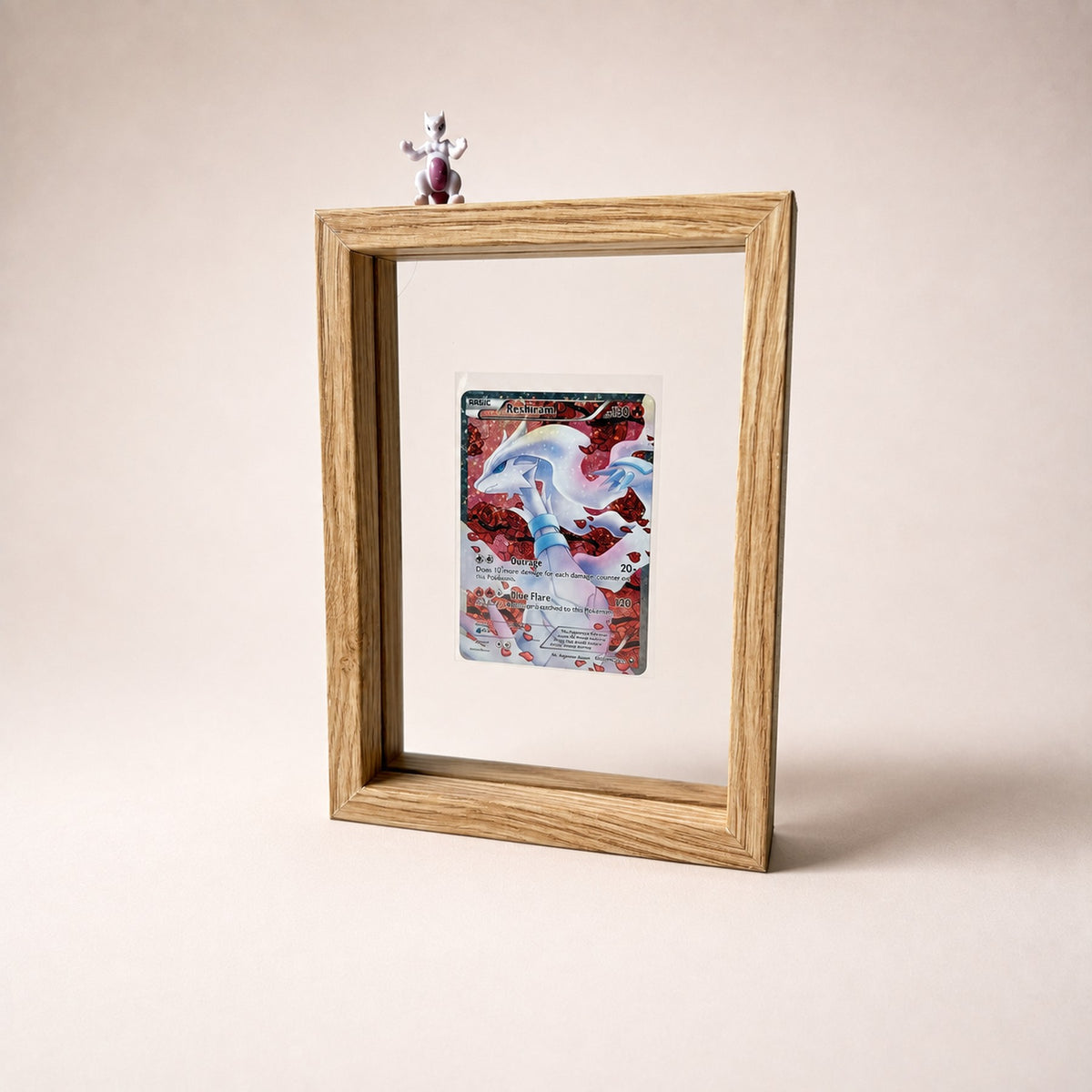 PokeFrame Floating Card Display — Log Wood (1 Card)