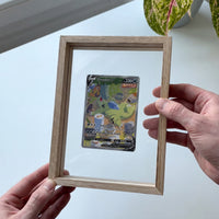 PokeFrame Floating Card Display — Log Wood (1 Card) 2