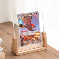PokeFrame Single Card U-Stand — Beech 4