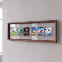 PokeFrame Floating Card Display — Black Walnut (6 Cards) 2