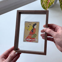 PokeFrame Floating Card Display — Black Walnut (1 Card) 3