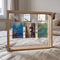 PokeFrame Floating Card Display — Log Wood (3 Cards) 3