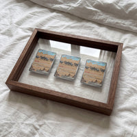 PokeFrame Floating Card Display — Black Walnut (3 Cards) 3