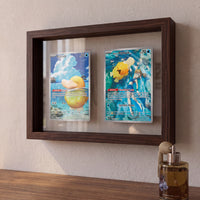 PokeFrame Floating Card Display — Black Walnut (2 Cards) 2