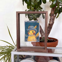 PokeFrame Floating Card Display — Black Walnut (1 Card) 2