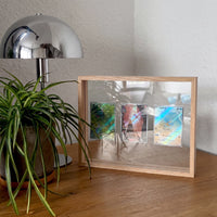 PokeFrame Floating Card Display — Log Wood (3 Cards) 1