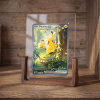PokeFrame Single Card U-Stand — Black Walnut 3