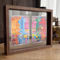 PokeFrame Floating Card Display — Black Walnut (2 Cards) 3