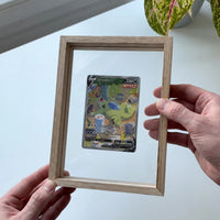 PokeFrame Floating Card Display — Log Wood (1 Card) 4