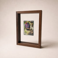 PokeFrame Floating Card Display — Black Walnut (1 Card) 1