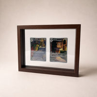PokeFrame Floating Card Display — Black Walnut (2 Cards) 4