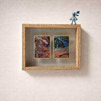 PokeFrame Floating Card Display — Log Wood (2 Cards) 4