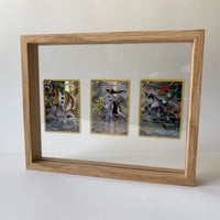 PokeFrame Floating Card Display — Log Wood (3 Cards) 2