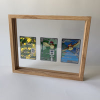 PokeFrame Floating Card Display — Log Wood (3 Cards) 3