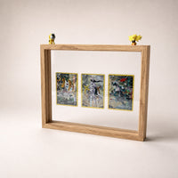 PokeFrame Floating Card Display — Log Wood (3 Cards) 4