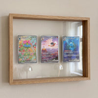 PokeFrame Floating Card Display — Log Wood (3 Cards) 4