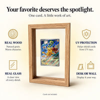PokeFrame Floating Card Display — Log Wood (1 Card) 5