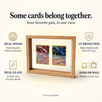 PokeFrame Floating Card Display — Log Wood (2 Cards) 5