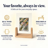 PokeFrame Single Card U-Stand — Beech 5