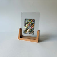 PokeFrame Single Card U-Stand — Beech 2