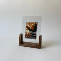 PokeFrame Single Card U-Stand — Black Walnut 2