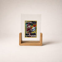PokeFrame Single Card U-Stand — Beech 4