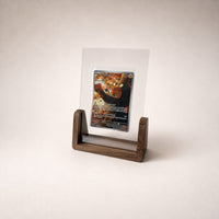 PokeFrame Single Card U-Stand — Black Walnut 4